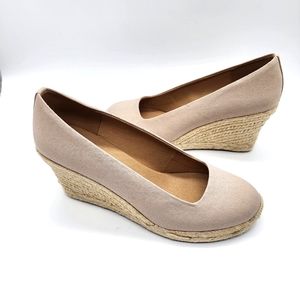 J Crew Canvas Espadrilles Wedges‎ Size 7.5
